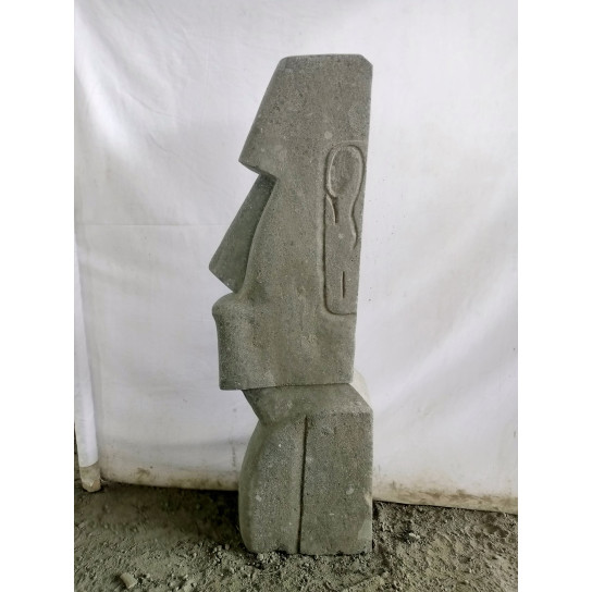 Estatua de piedra cara alargada 120 cm