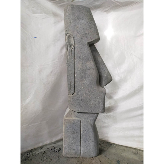 Estatua de piedra cara alargada 120 cm