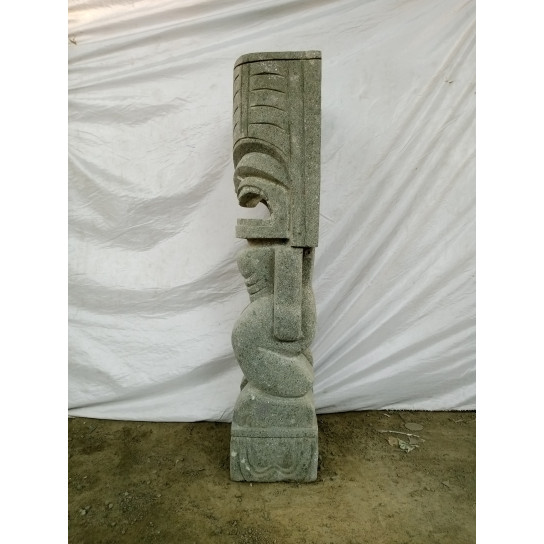 Estatua de piedra tiki polinesia 1m