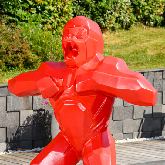 Estatua gorila kong rojo 150 cm