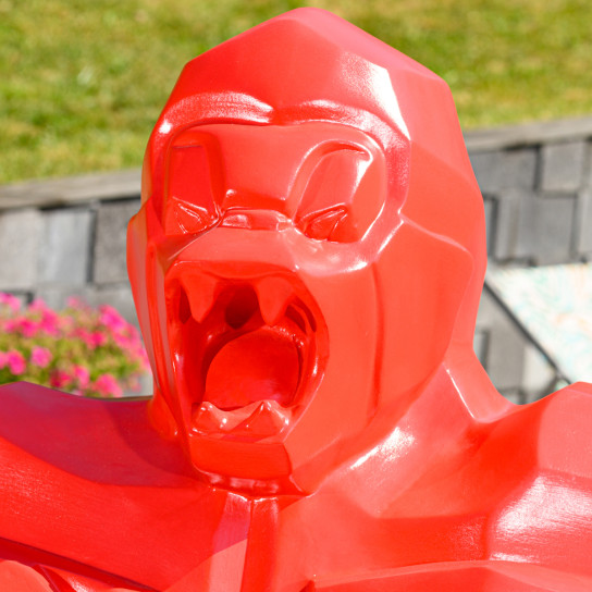 Estatua gorila kong rojo 150 cm