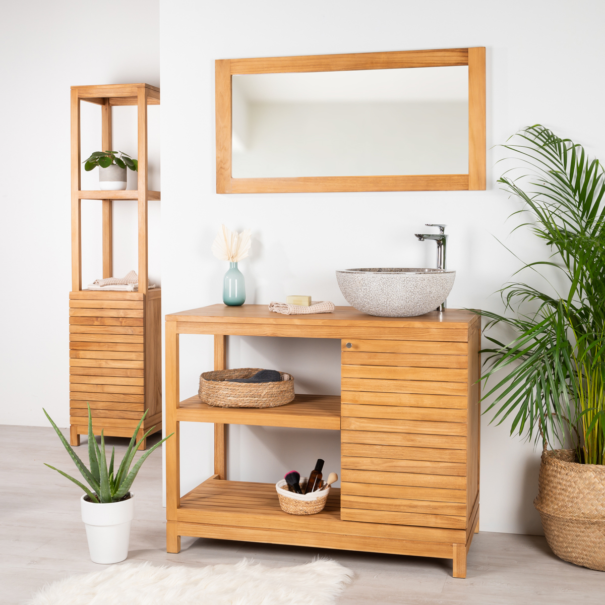 Mueble para lavabo de teca Zen 40 cm l Wanda Collection
